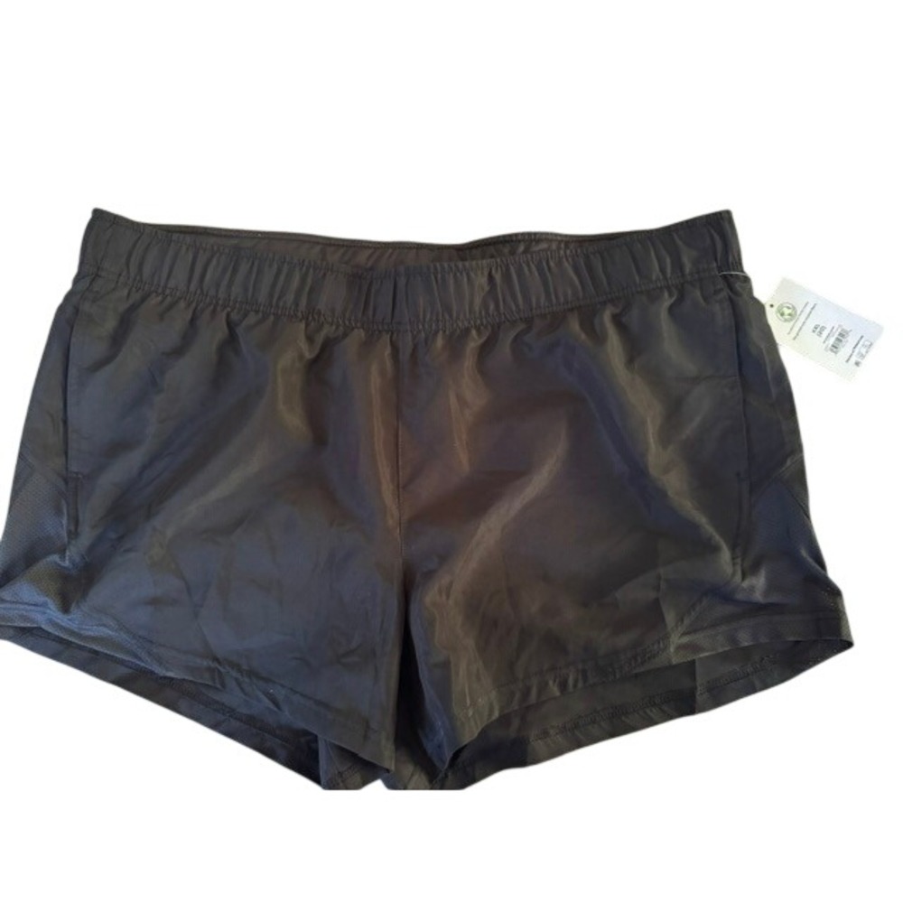 Athletic Works Womens XXL Running Shorts Black DriWorks Moisture‎ Wicking NEW